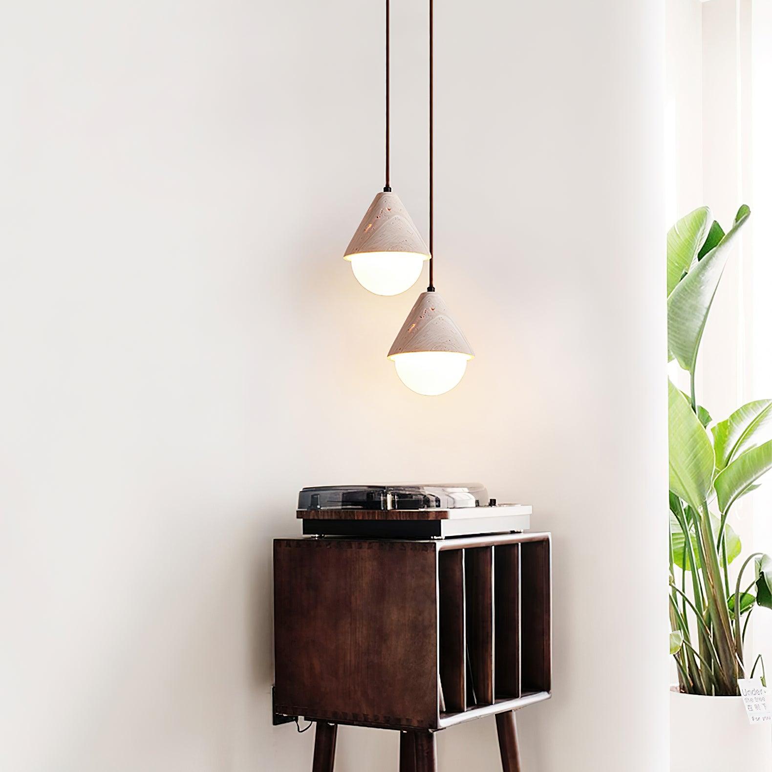 Travertine Pendant Light