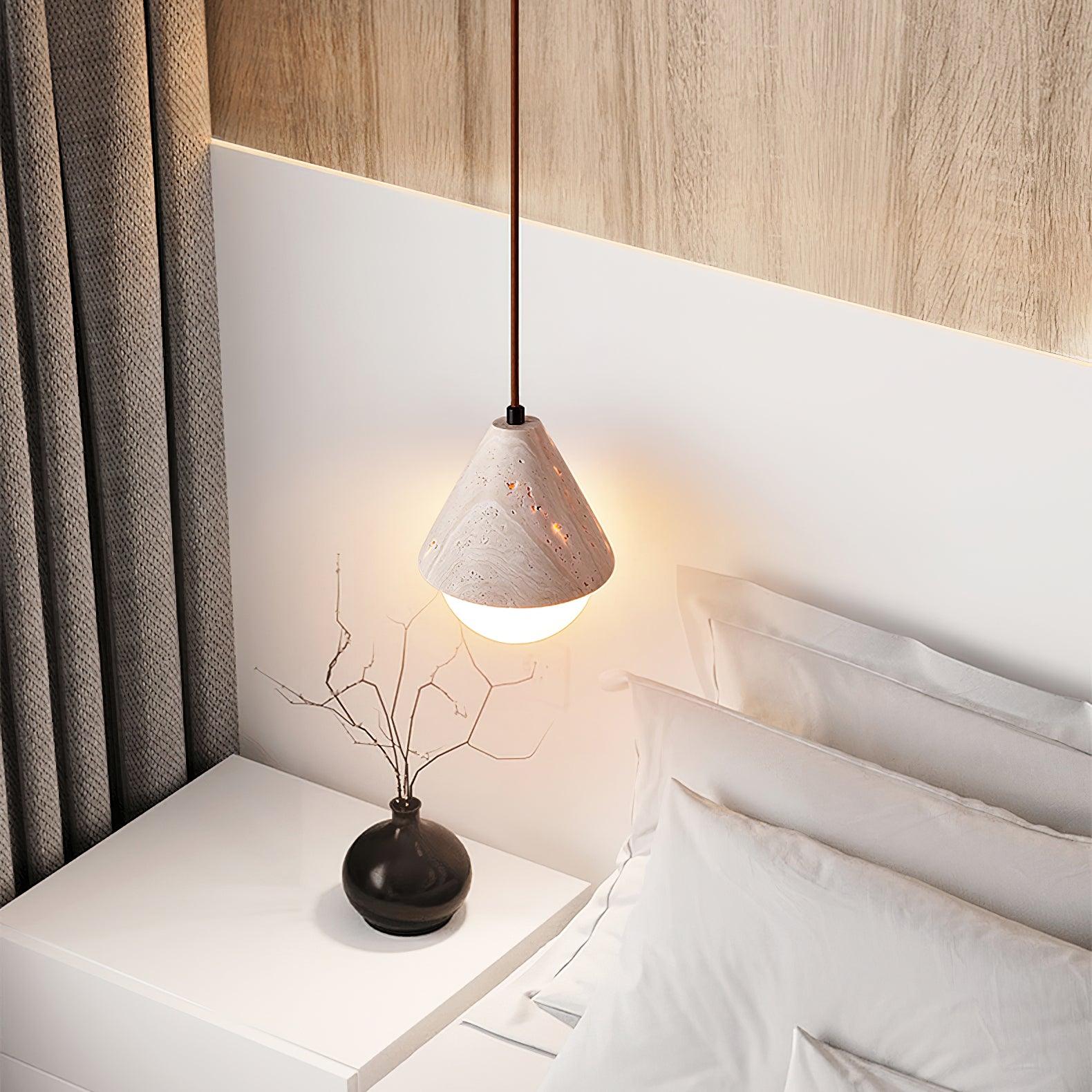 Travertine Pendant Light
