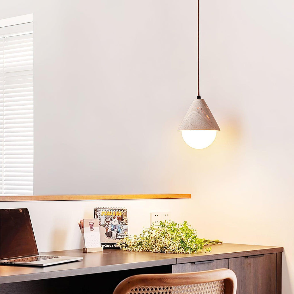 Travertine Pendant Light