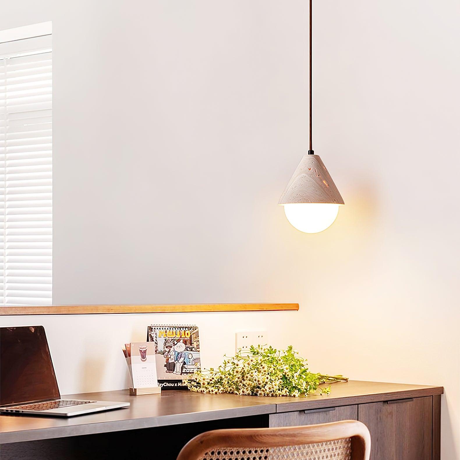 Travertine Pendant Light