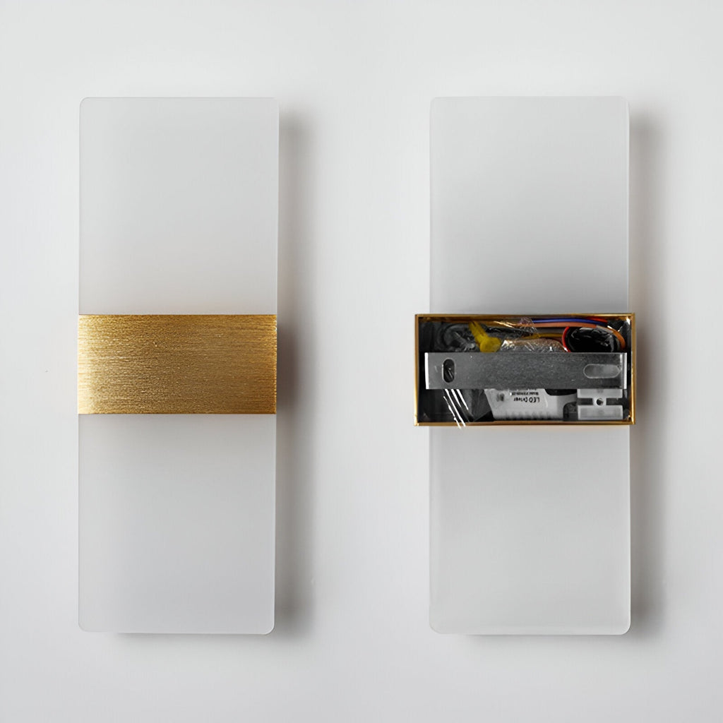 Minimalist Acrylic Aluminum Rectangle LED Wall Light
