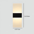 Minimalist Acrylic Aluminum Rectangle LED Wall Light