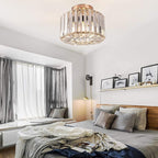 Elegant Crystal Flush Mount Ceiling Light