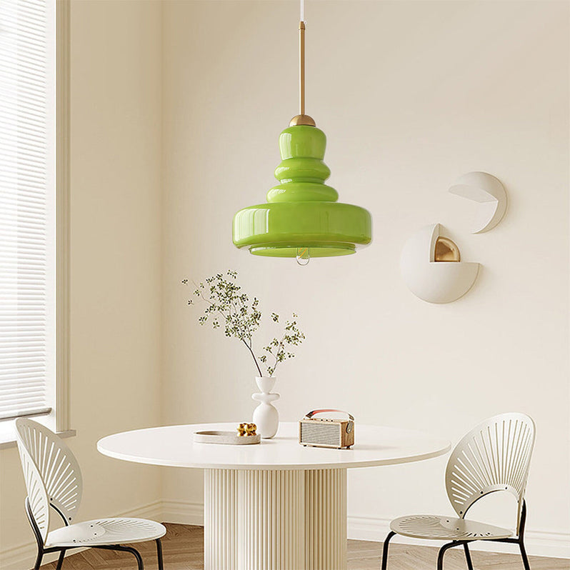 Ellery Vintage Schoolhouse Glass Pendant Light