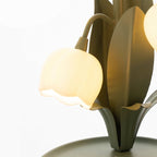 Bell Orchid Nordic Iron Glass Flower Table Light