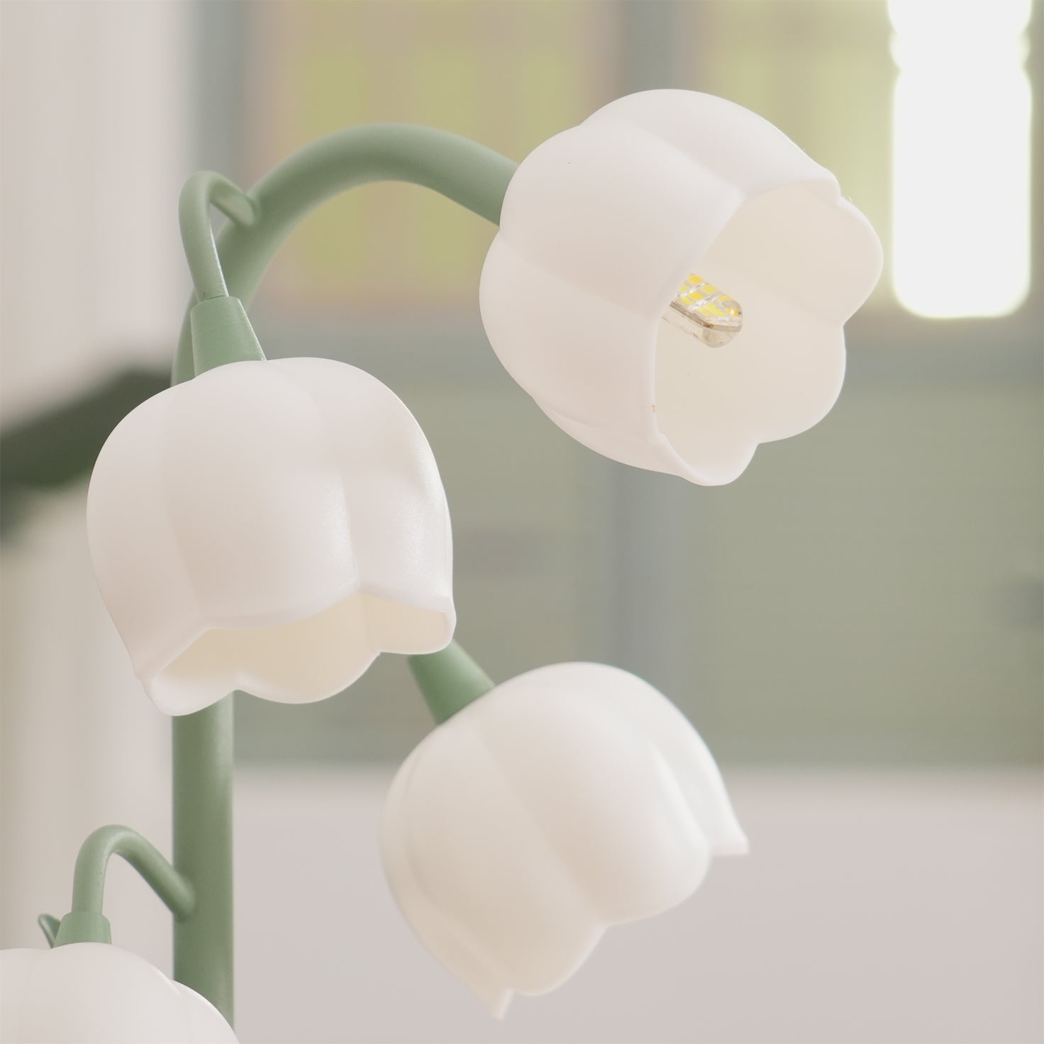 Bell Orchid Nordic Iron Glass Flower Table Light