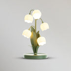 Bell Orchid Nordic Iron Glass Flower Table Light