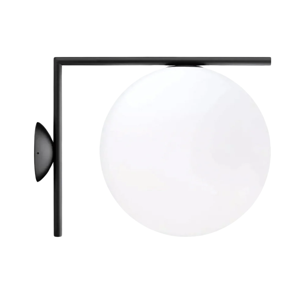 Calla Hanging Glass Globe Nordic Brass Wall Light