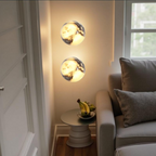 Nordic Black Marble Wall Sconce