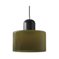 Nordic Iron Body Two-Tone Glass Pendant Light