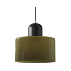Nordic Iron Body Two-Tone Glass Pendant Light