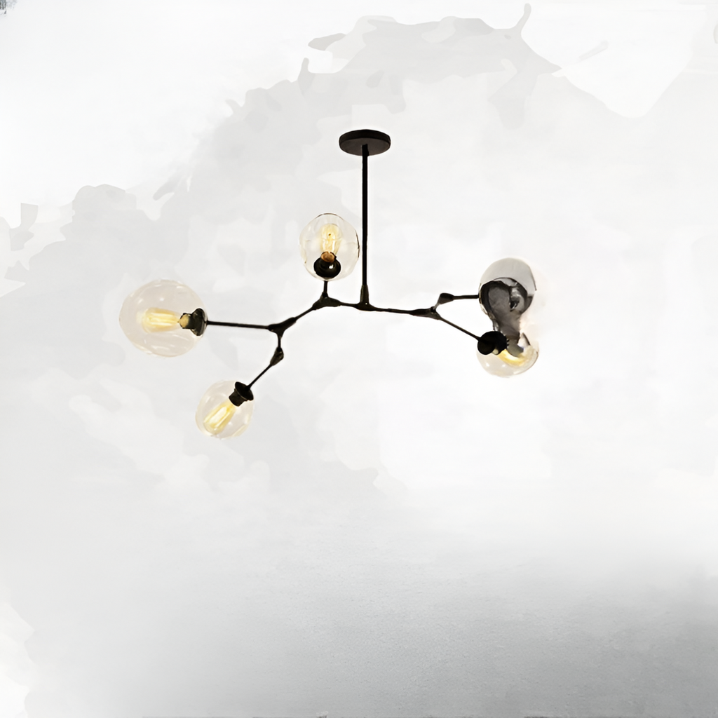 Nordic Tree Branch Multi-Head Wrought Iron LED Chandelier
