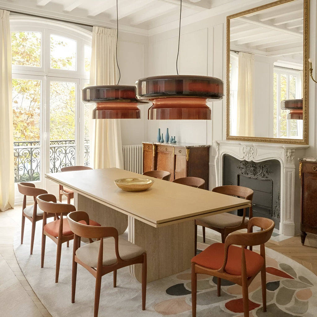 Bohemian Style Colored Glass Vicenta Pendant Light
