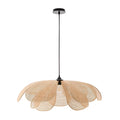Bamboo Rattan Petal Rustic Wicker Pendant Light