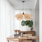 Bamboo Rattan Petal Rustic Wicker Pendant Light