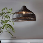 Boho Hand-Woven Rattan Pendant Light