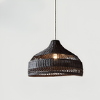 Boho Hand-Woven Rattan Pendant Light