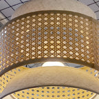 Boho Handwoven Bamboo Pendant Light
