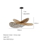 Boho Style Hemp Rope Ulima Pendant Light