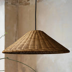 Japandi Artisan Shine Rattan Pendant Light