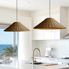 Japandi Artisan Shine Rattan Pendant Light