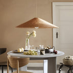 Japandi Artisan Shine Rattan Pendant Light
