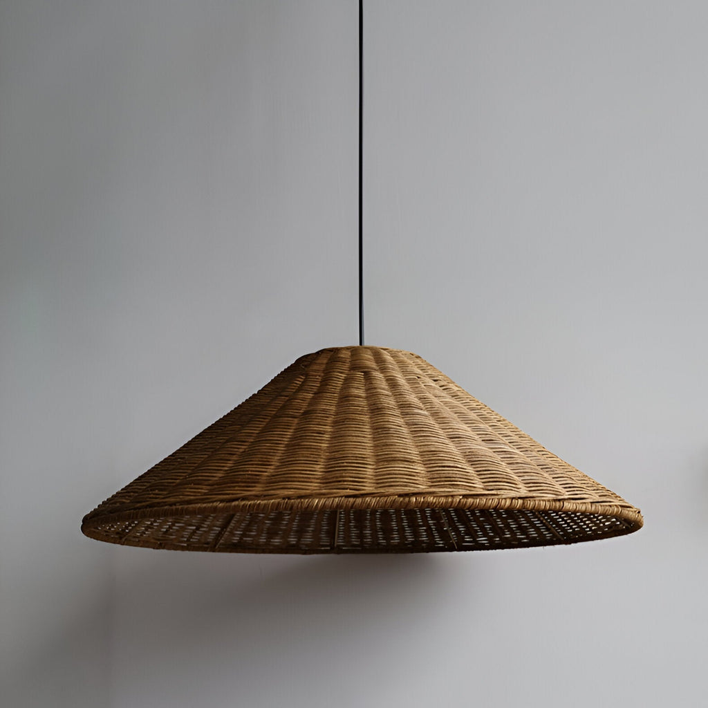 Japandi Artisan Shine Rattan Pendant Light