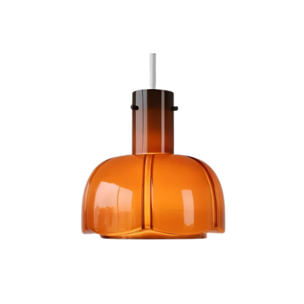 Nordic Flower Shaped Glass Pendant Light