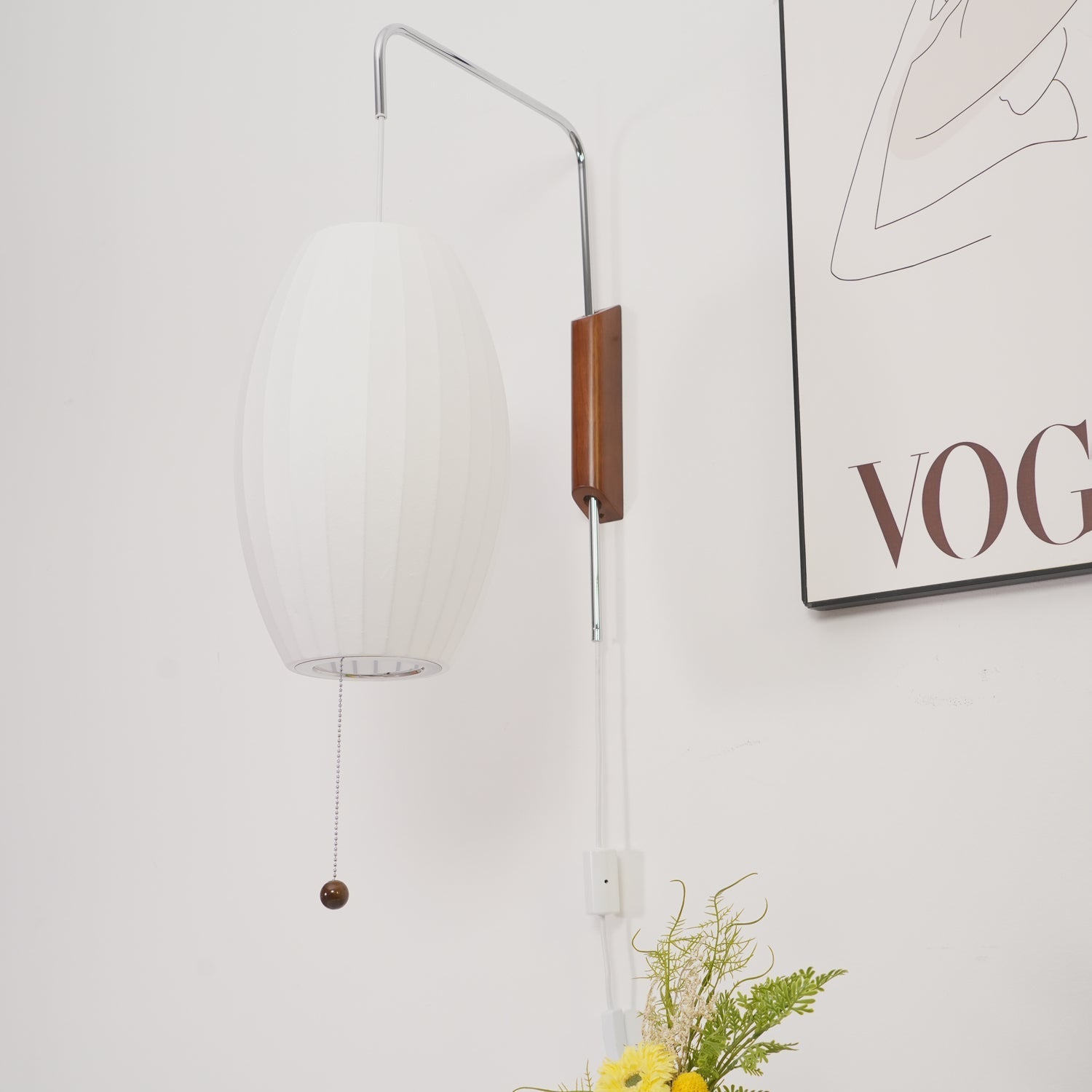 Japandi Silk Design Nelson Wall Light