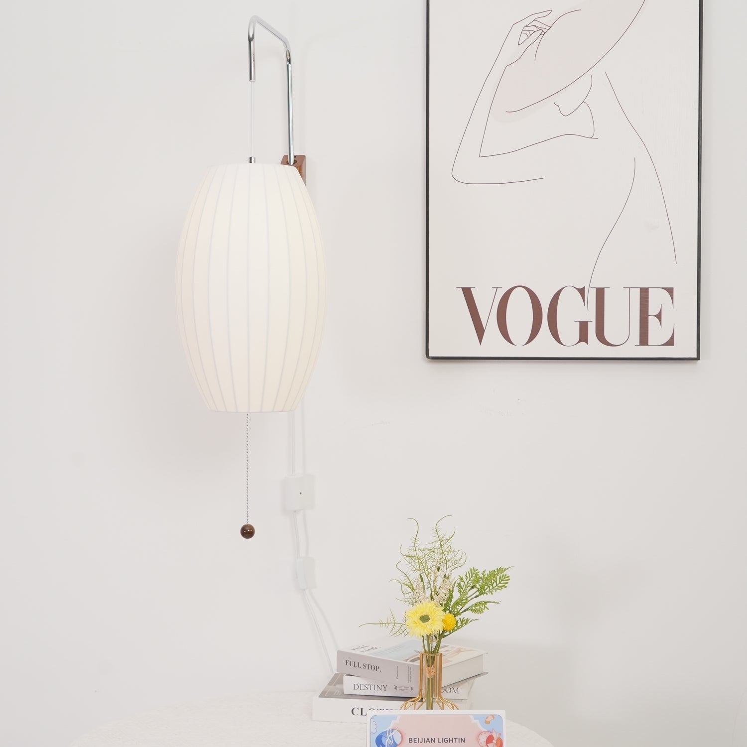 Japandi Silk Design Nelson Wall Light