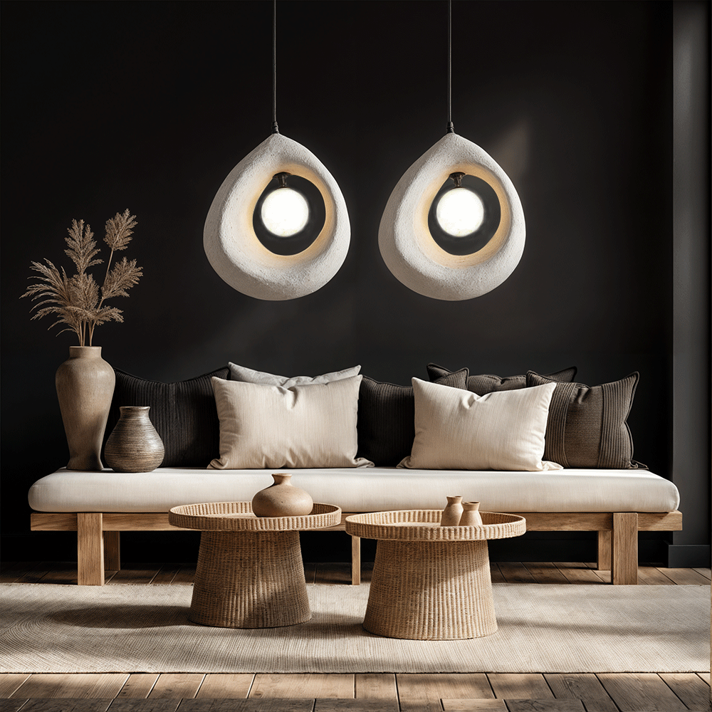 Hayami Wabi Sabi Resin Pendant Light