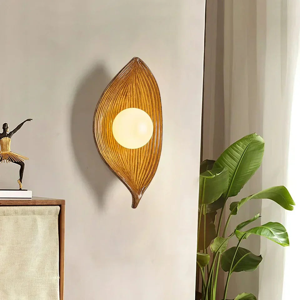 Nordic Zen Leaf Japanese-Style Wall Light