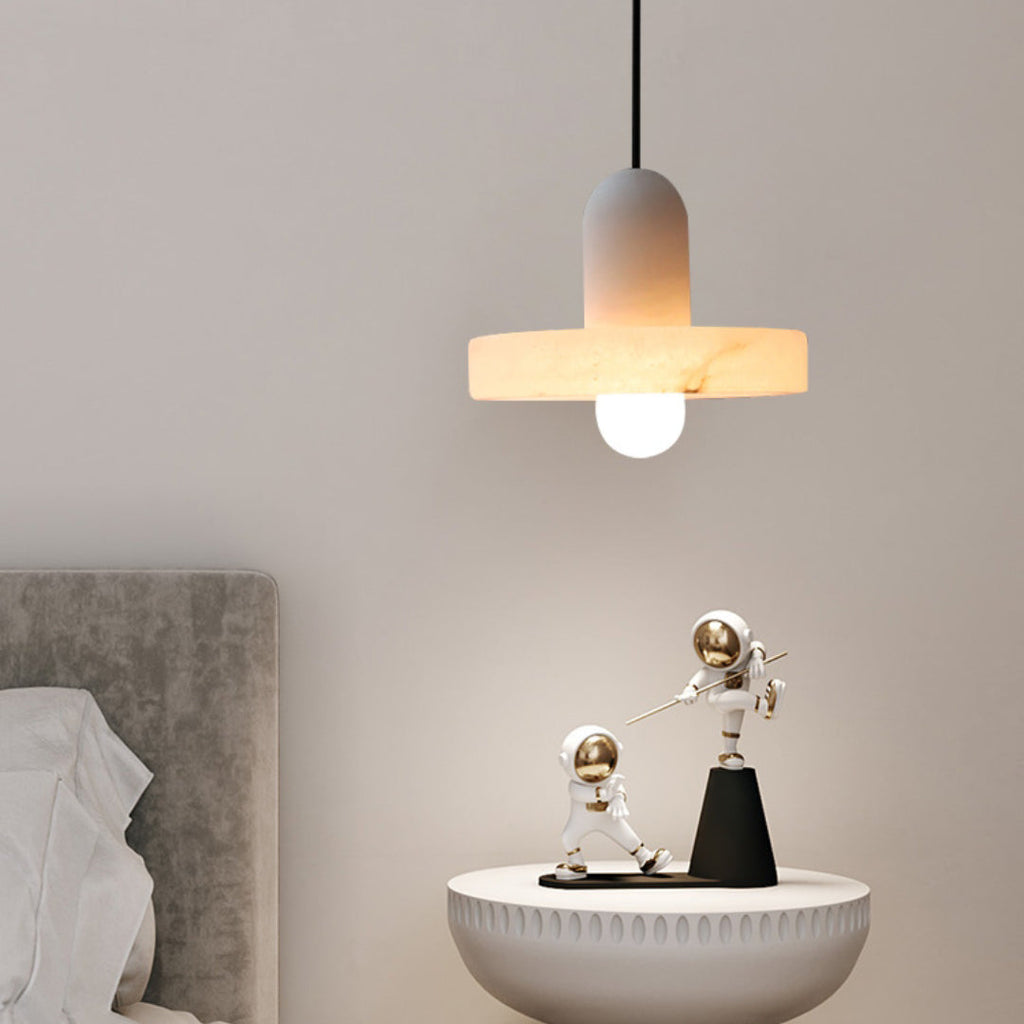 Elegant Alabaster Marble Pendant Light