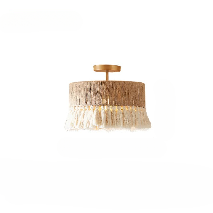 Bohemian Vintage Hemp Rope Tassel Chandelier