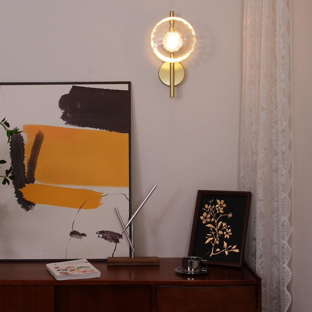 Nordic Round Design Ceto Glass Wall Light