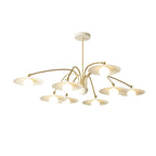 Marais Art Deco Glass and Metal Chandelier