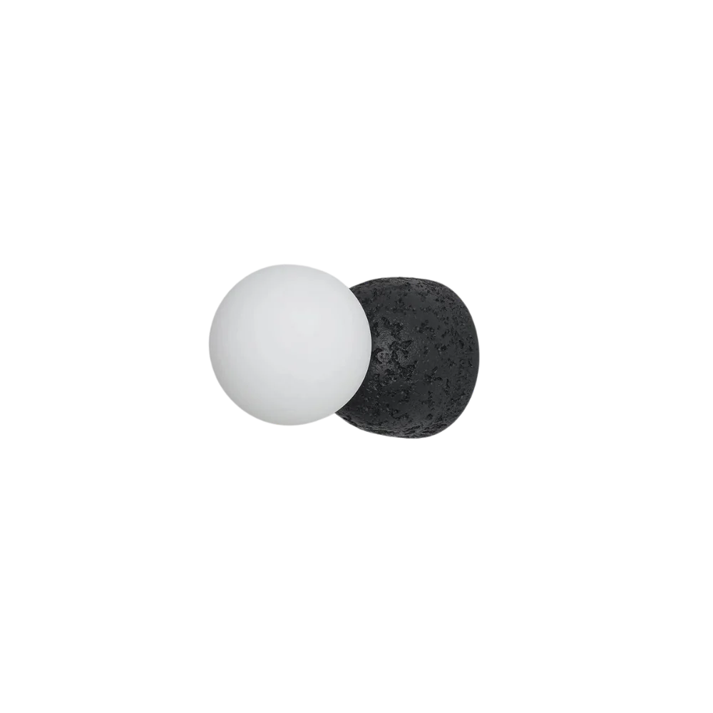 Circle of Light Travertine Cement Wall Light