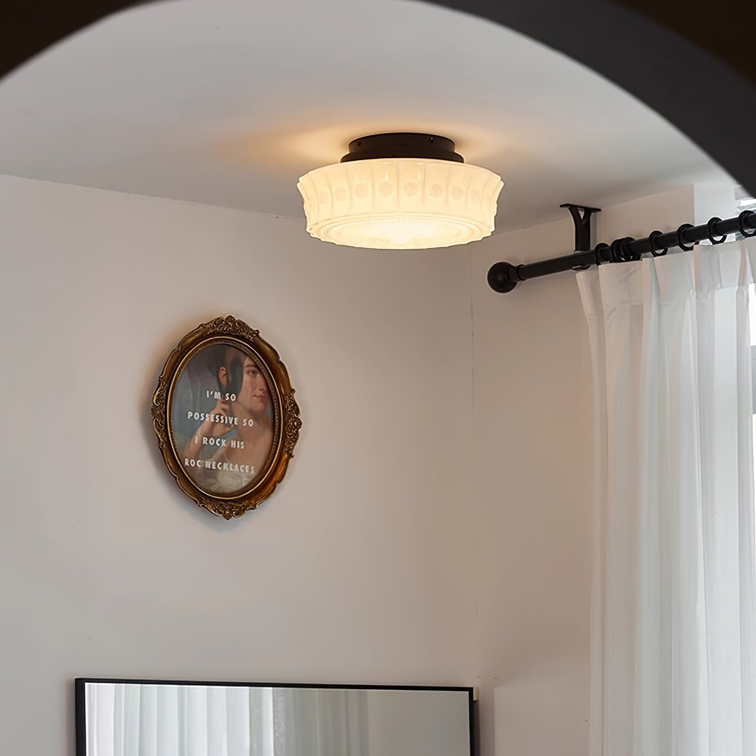 Elia Vintage Nordic Glass Ceiling Light