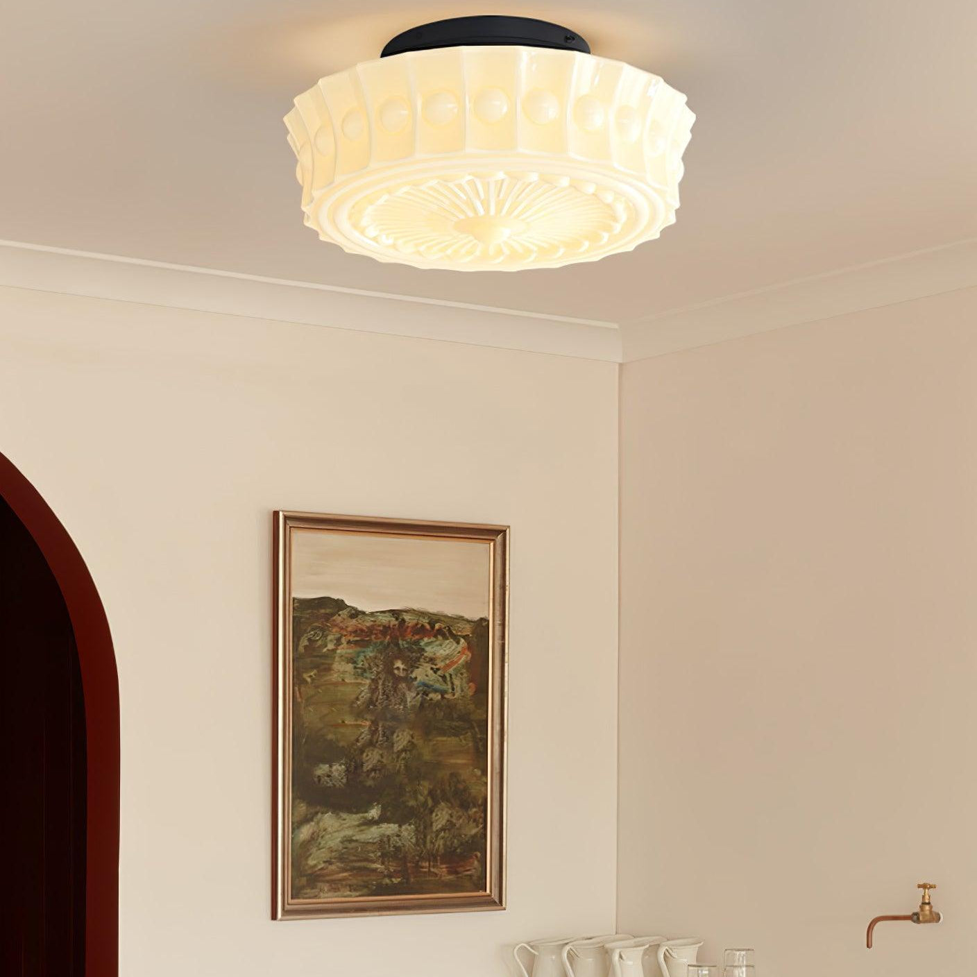 Elia Vintage Nordic Glass Ceiling Light