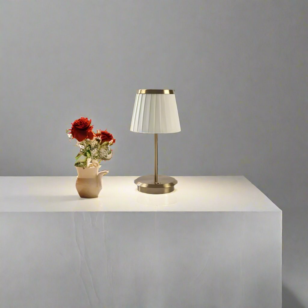 Classic Wireless Elegance Fabric Table Lamp