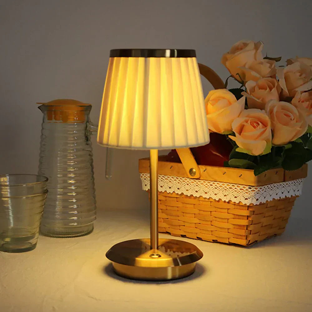 Classic Wireless Elegance Fabric Table Lamp