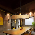 Classic Hemp Rope Rustic Iron Pendant Light