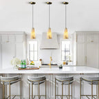 Aurora Pillar Alabaster Pendant Light