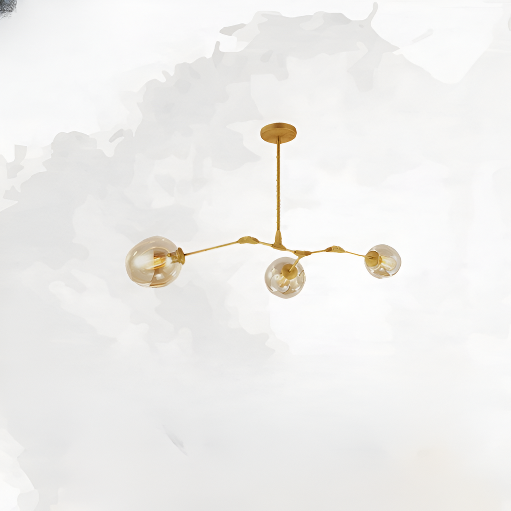 Nordic Tree Branch Multi-Head Wrought Iron LED Chandelier