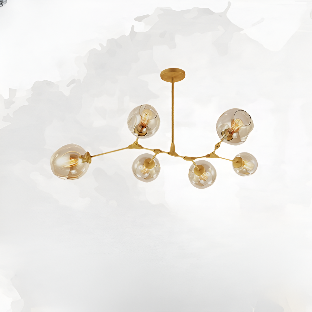 Nordic Tree Branch Multi-Head Wrought Iron LED Chandelier