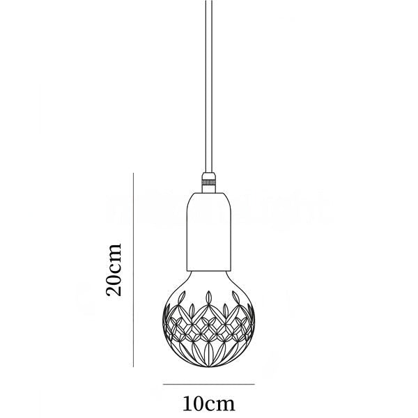 Nordic Design Crystal Bulb Pendant Light