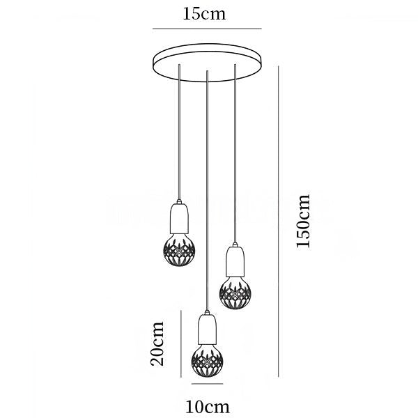 Nordic Design Crystal Bulb Pendant Light