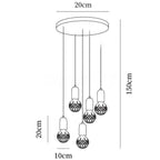 Nordic Design Crystal Bulb Pendant Light