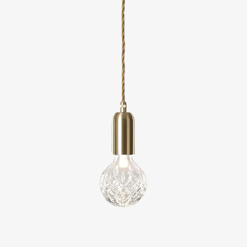 Nordic Design Crystal Bulb Pendant Light