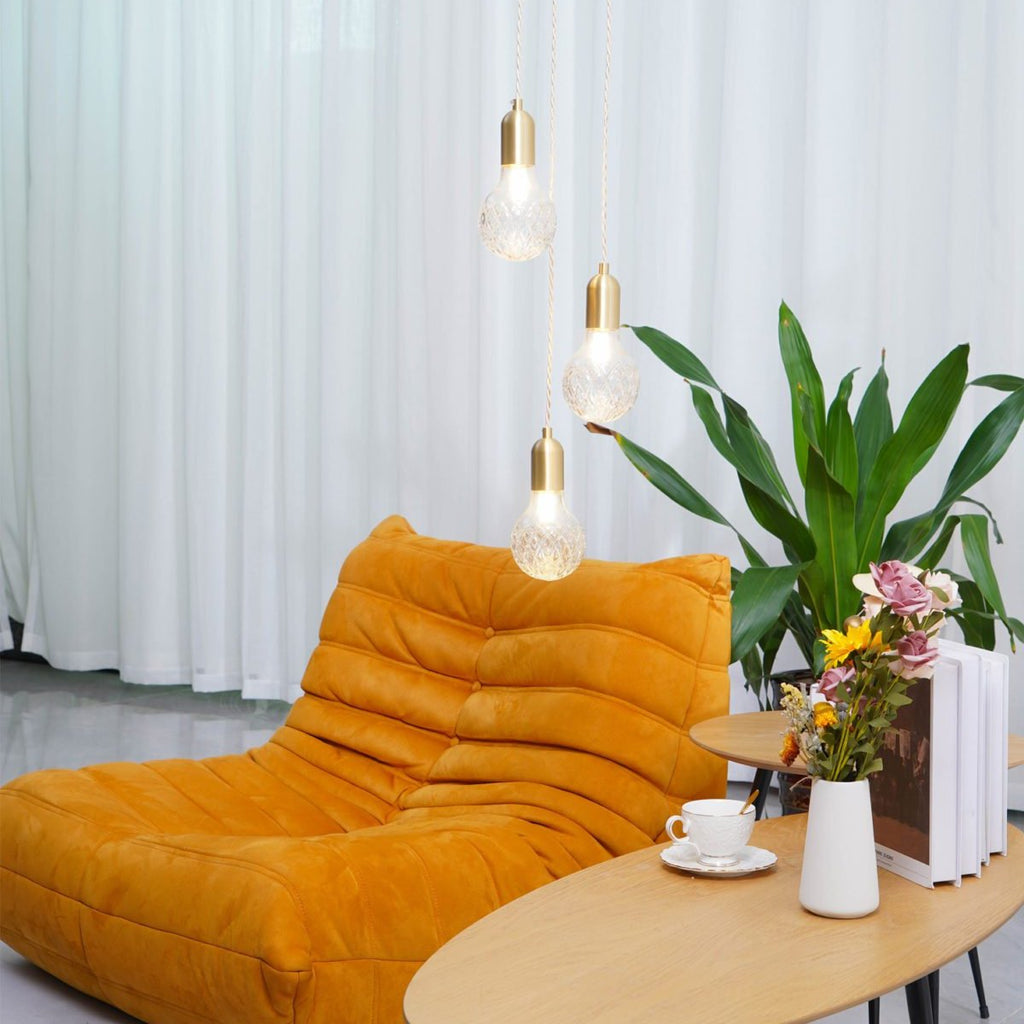 Nordic Design Crystal Bulb Pendant Light